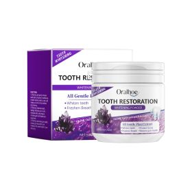 Oralhoe Purple Beauty Powder Mint Refreshing Clean Mouth Guard Stains Fresh Breath Beauty Powder