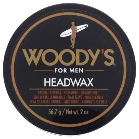 Headwax Natural Beeswax by Woodys for Men - 2 oz Pomade
