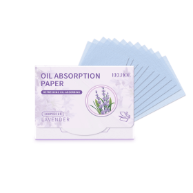 EELHOE Convenient Oil Blotting Paper, With Powder Puff Mirror Face Blotting Paper Refreshing Oil Control, Oil Removal And Makeup