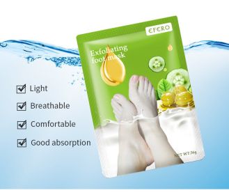 Exfoliating Foot Mask Foot SPA Pedicure Socks Removing Dead Skin Whitening Heels Feet Peeling Anti Cracked Foot Skin Care (Option: Green 3pcs)