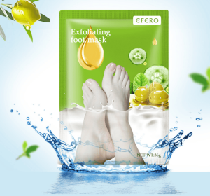 Exfoliating Foot Mask Foot SPA Pedicure Socks Removing Dead Skin Whitening Heels Feet Peeling Anti Cracked Foot Skin Care (Option: Green 5pcs)