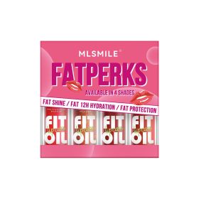 MLSMILE 4PCS Lip Gloss Lipstick Set Shiny Moisturizing Non Sticky Wear  Nude Glam Colors  Everyday To Party Makeup Plumping High Shine Finish Com (Option: B)