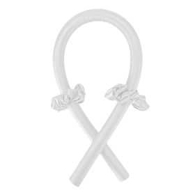 Heatless Curling Rod Headband Lazy Curler Set No Heat Spiral Pear Flower Curling Iron for Women Hair Wrap Curling Ribbon (Color: 01)