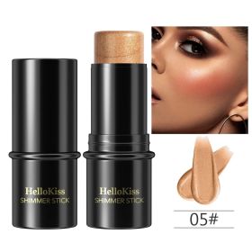 Highlighting&Bronzer Stick Face Brightening Blusher Rouge Concealer Pen Long Lasting Corrector Nose Shadow Contouring Cosmetics (Color: Q05)