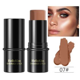 Highlighting&Bronzer Stick Face Brightening Blusher Rouge Concealer Pen Long Lasting Corrector Nose Shadow Contouring Cosmetics (Color: Q07)