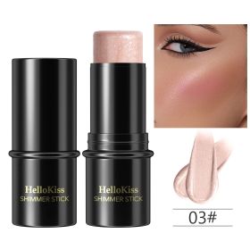 Highlighting&Bronzer Stick Face Brightening Blusher Rouge Concealer Pen Long Lasting Corrector Nose Shadow Contouring Cosmetics (Color: Q03)