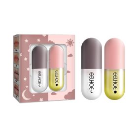 EELHOE Day And Night Lip Moisturizing Capsules, Hydrate, Increase Lip Elasticity, Plump Lips, And Lip-enhancing Liquid (Option: 2pcs)